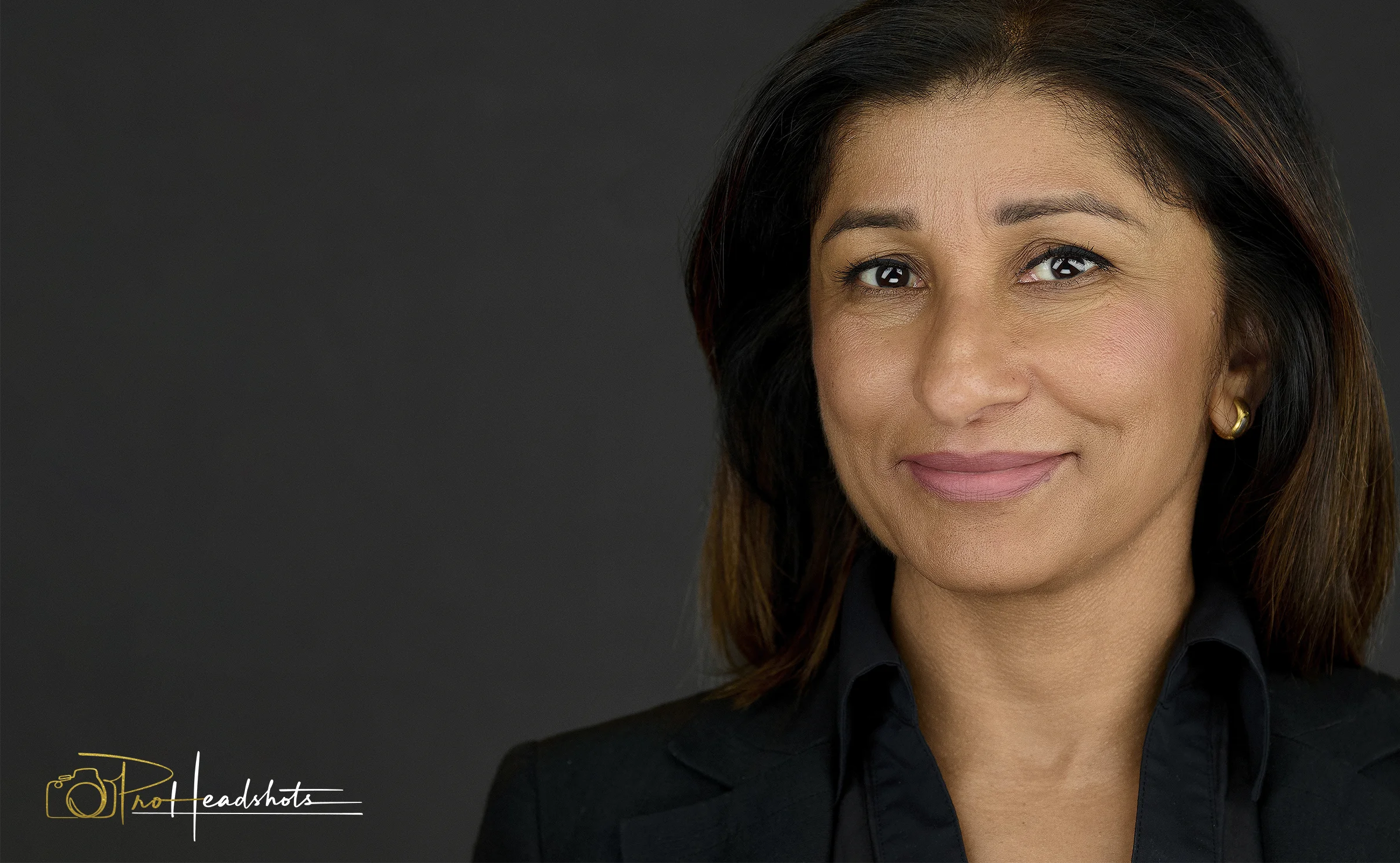 Business Portraits of a woman wearing a black suit