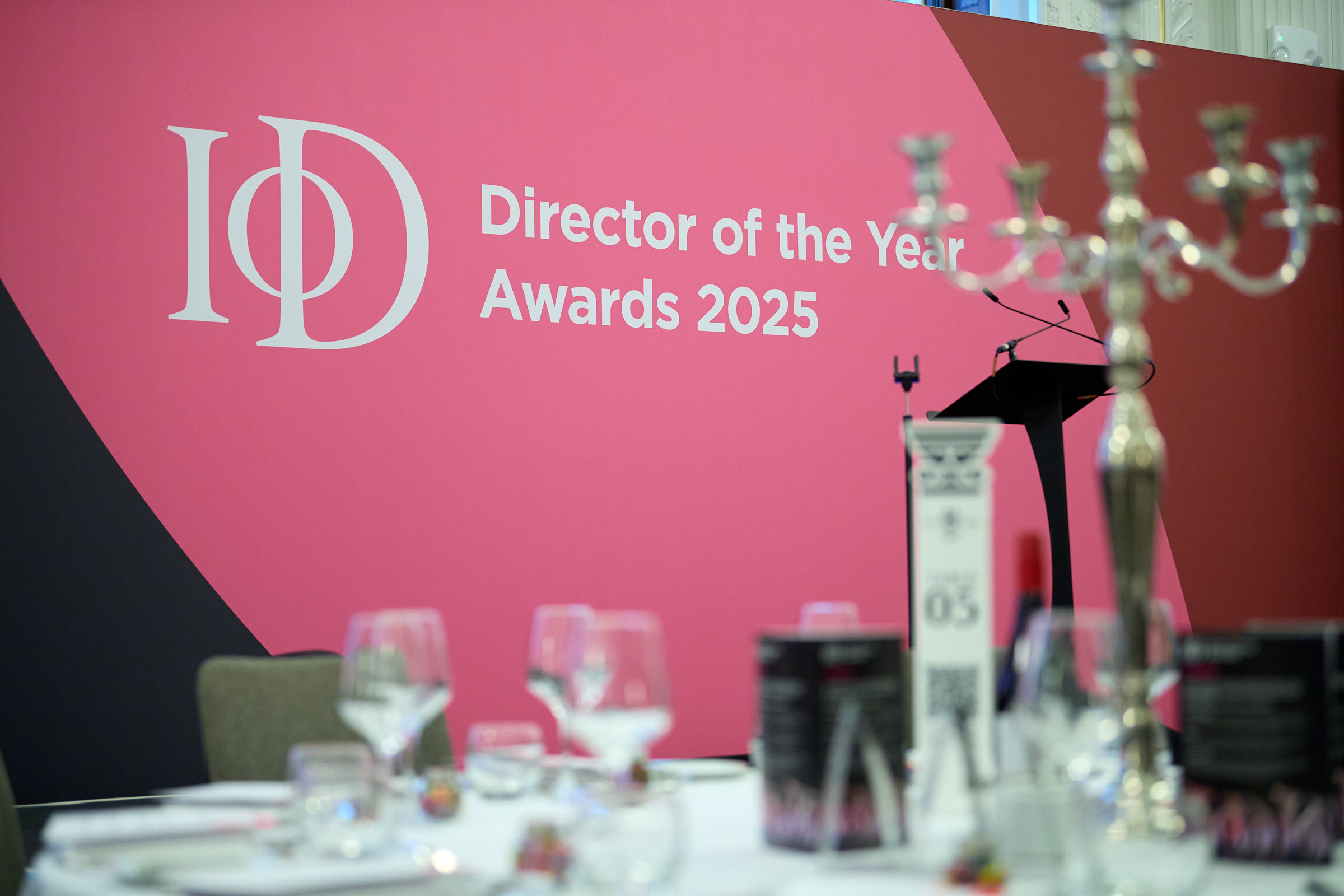 Event photograph from the IoD Director of the Year Awards 2025
