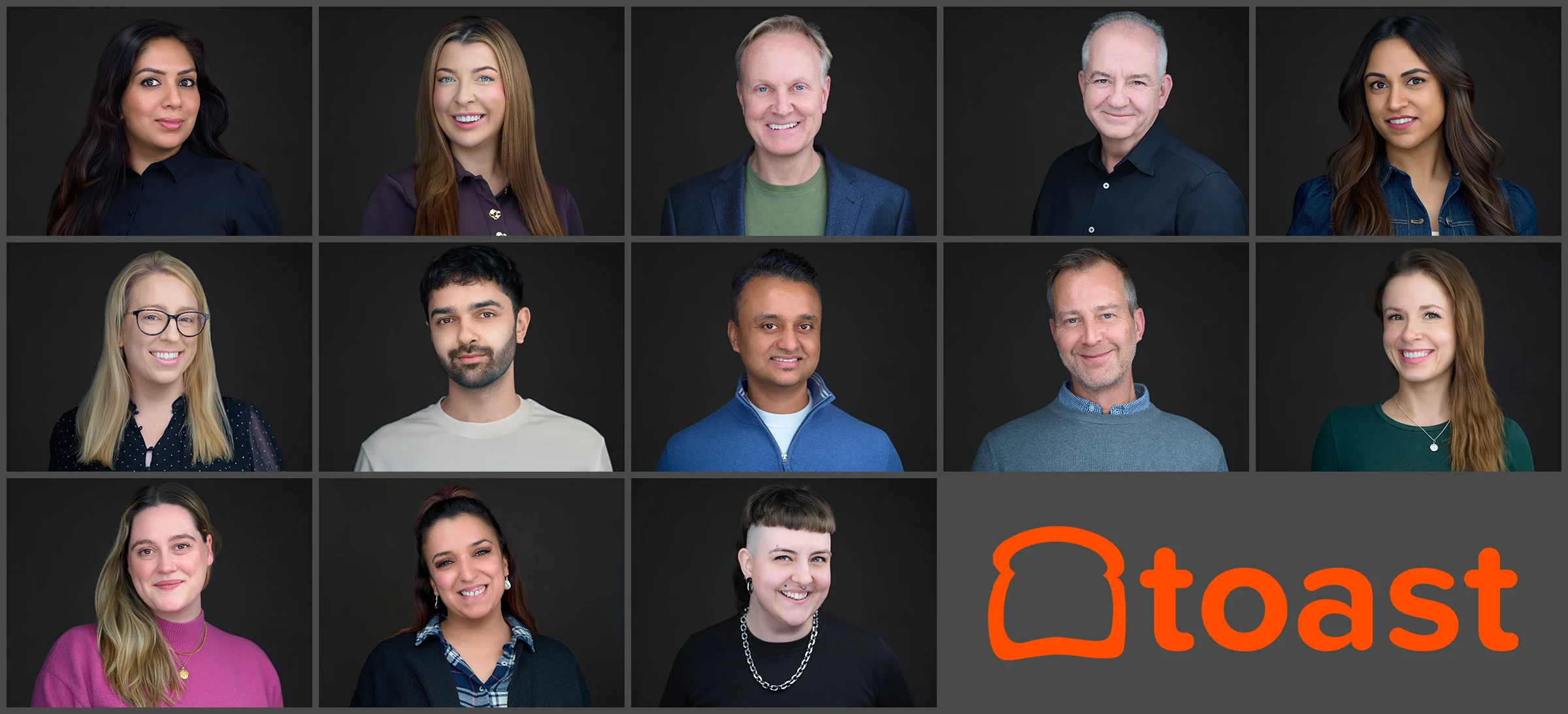 Team headshots at Toast's central London office
