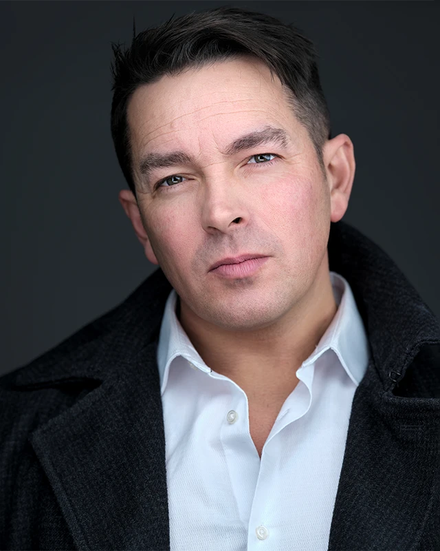 Davey Jones actor headshot, clean look and natural expression, agency-ready